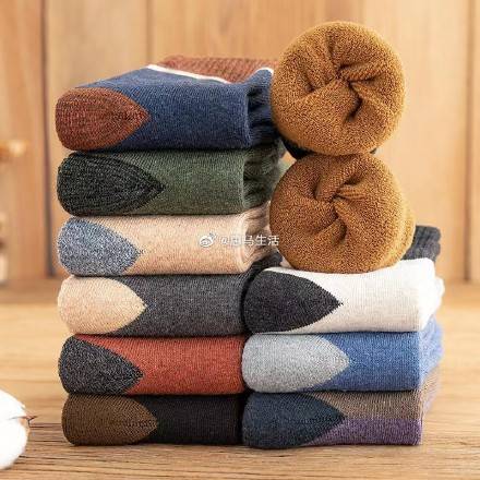 毛圈羊乇袜5双只需14.9，脚踩在棉花里一样 柔软暖和！